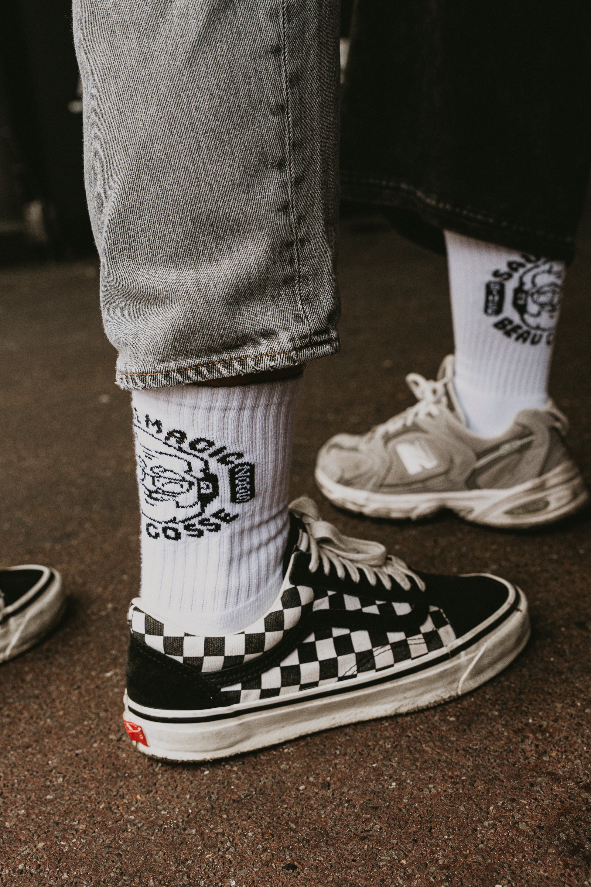 Chaussettes brodées