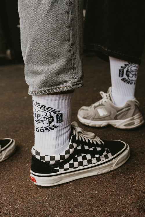 Chaussettes brodées