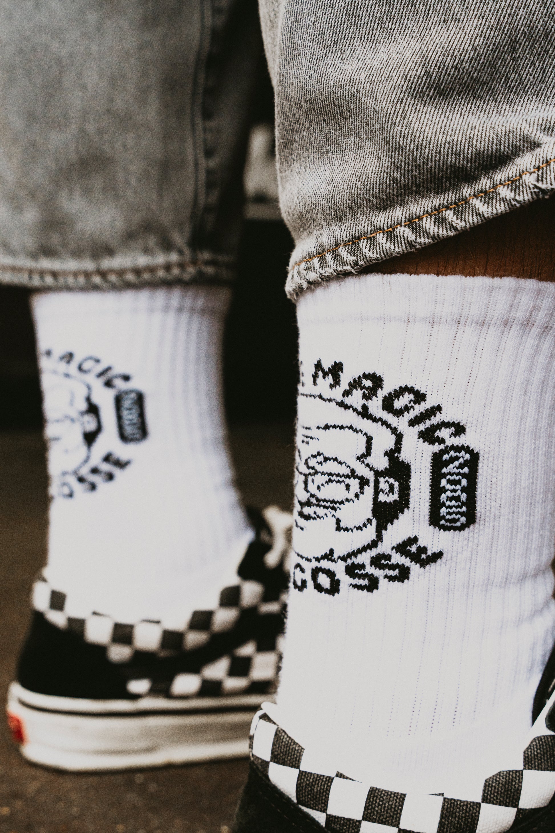 Chaussettes brodées